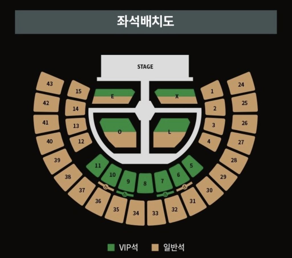 EXO PLANET #6 - EXhOrizon in SEOUL 좌석배치도